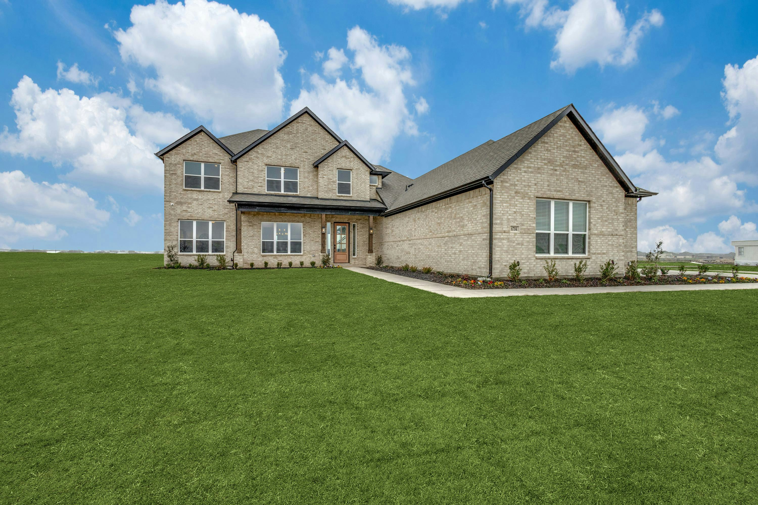Zoomed out view of Berkshire Estates home in Mesquite, TX by Kindred Homes