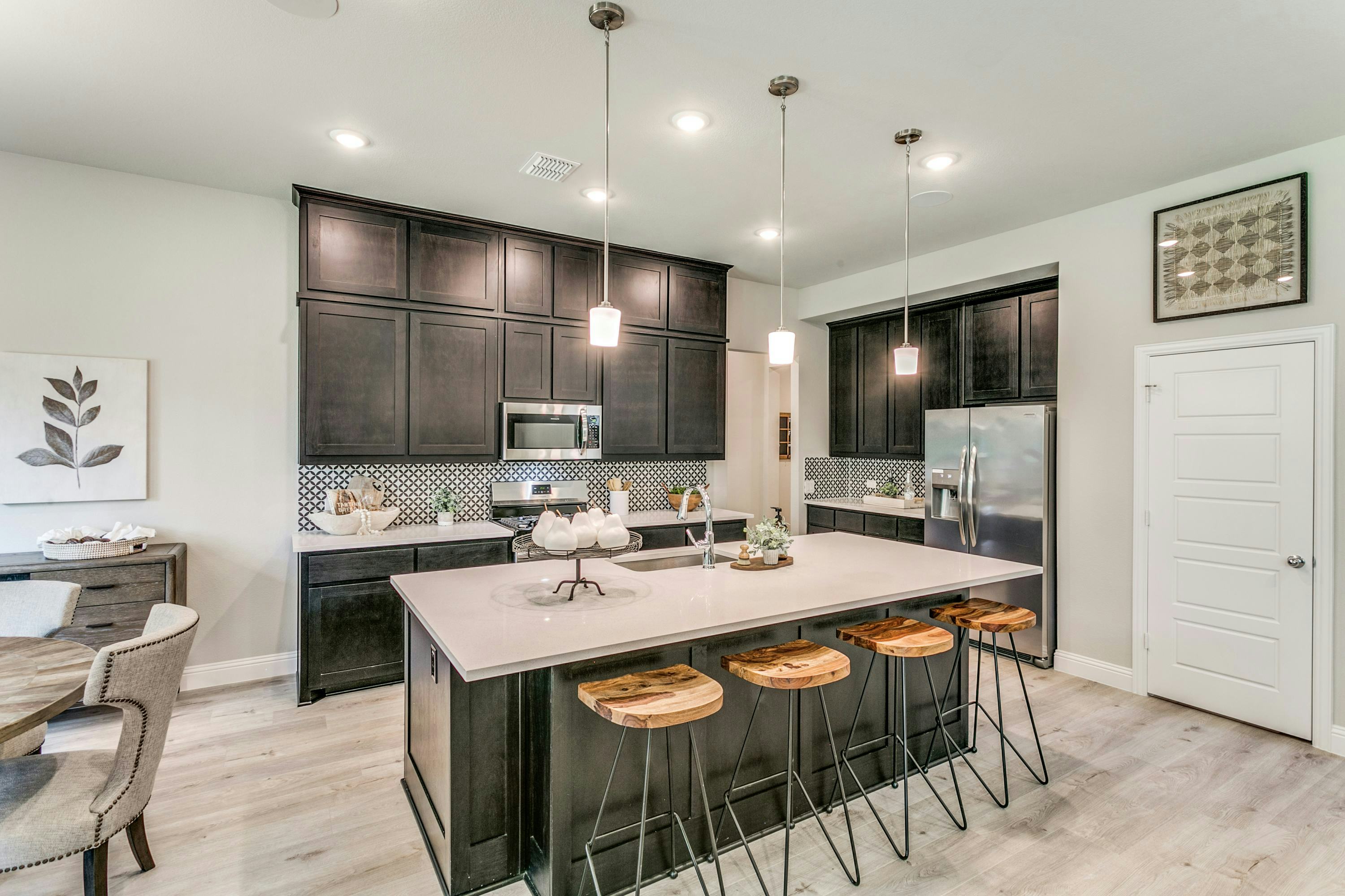 Kitchen of Stone Eagle home in Azle, TX by Kindred Homes