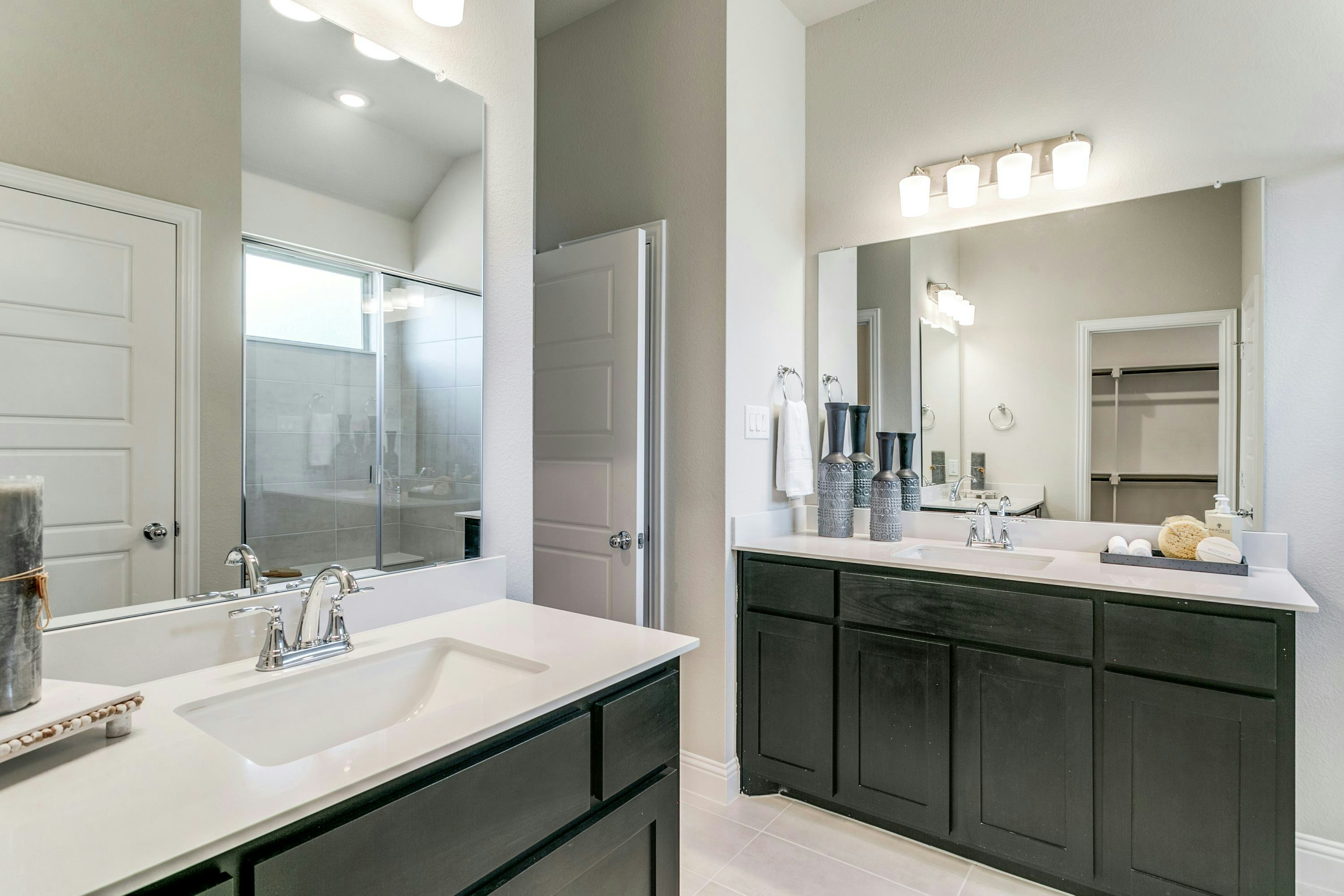 Primary bathroom of Stone Eagle home in Azle, TX by Kindred Homes