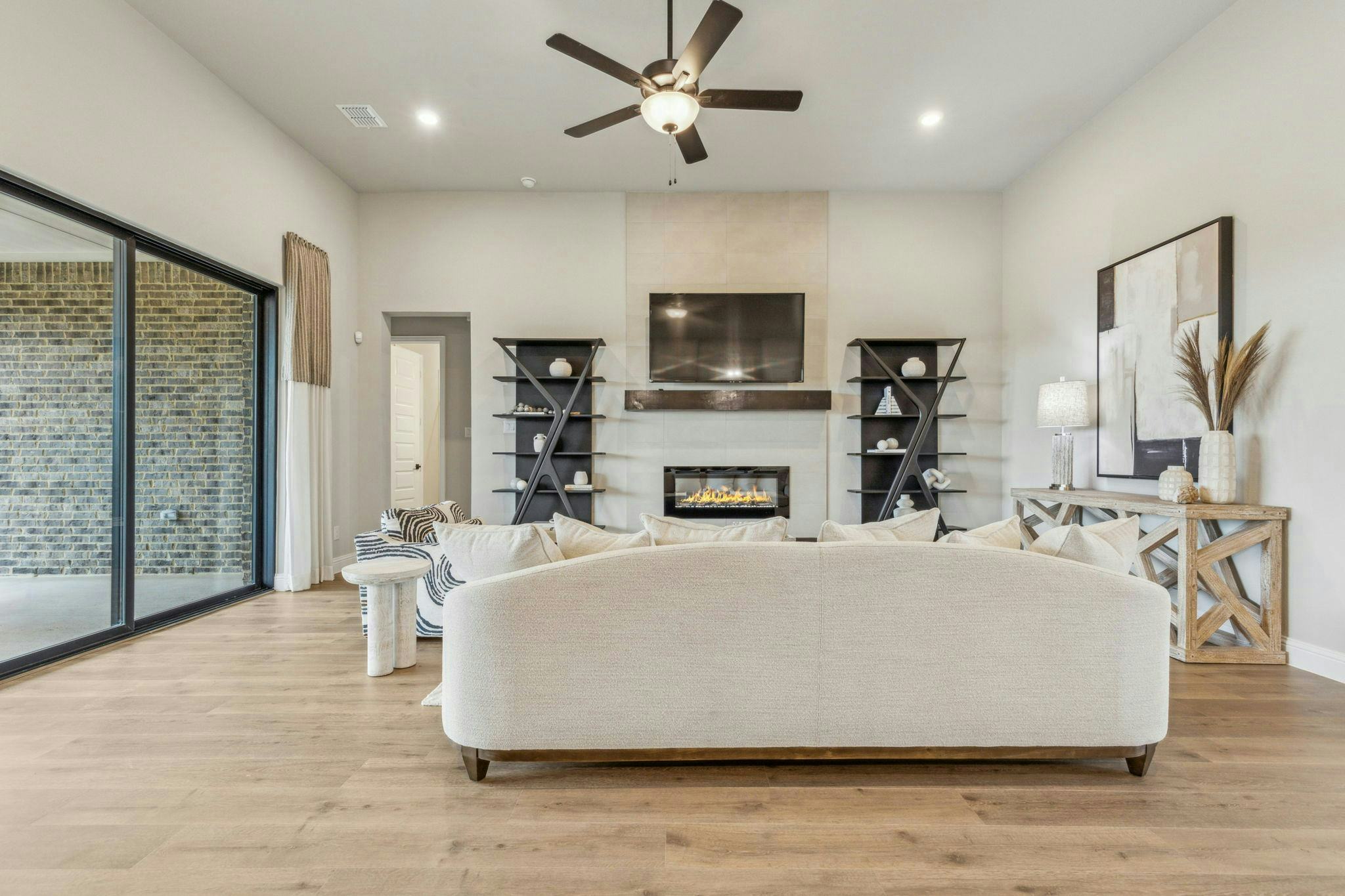 View of Hampton Park Estates living room in Glenn Heights, TX by Kindred Homes