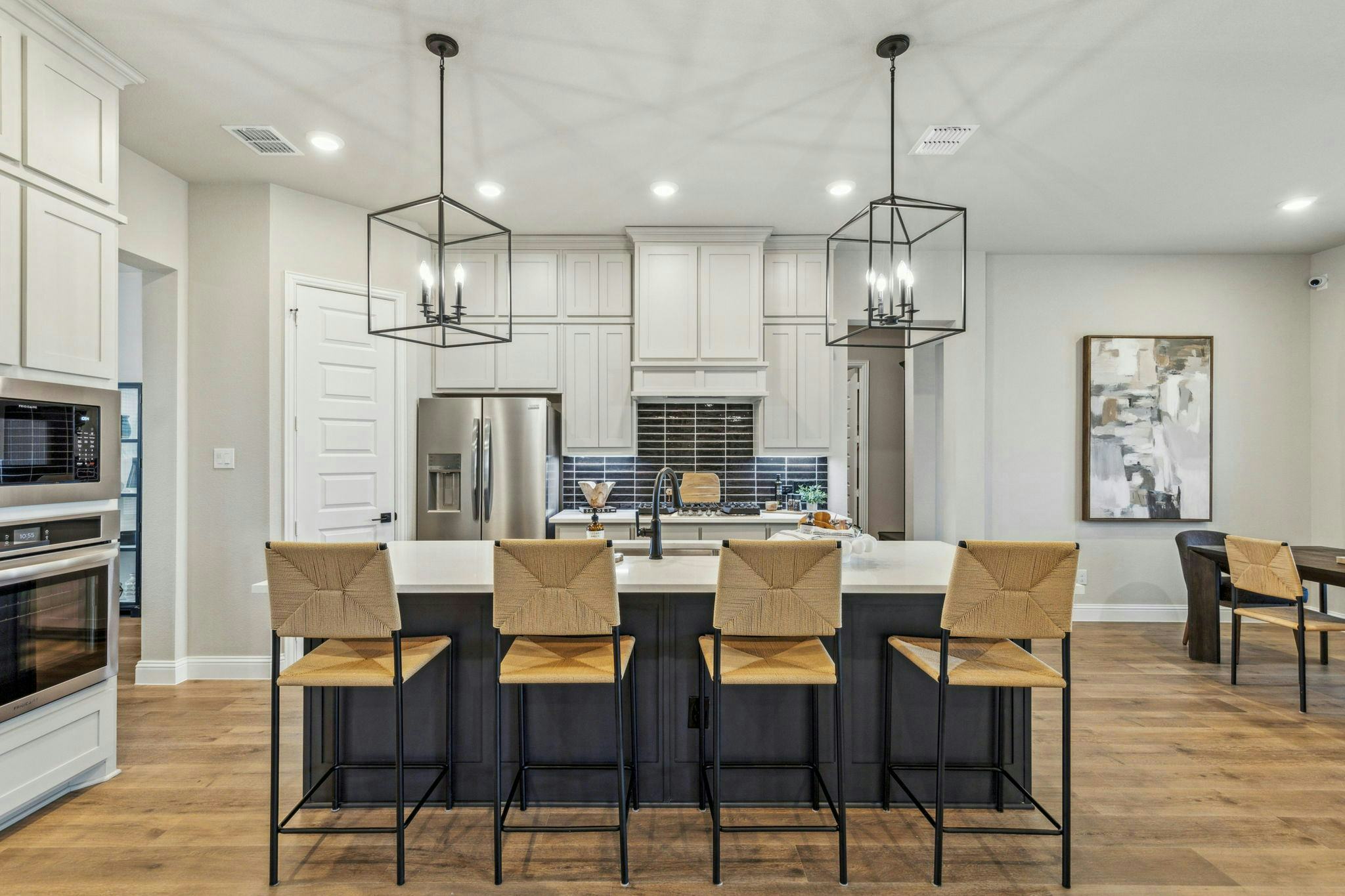 View of Hampton Park Estates kitchen in Glenn Heights, TX by Kindred Homes