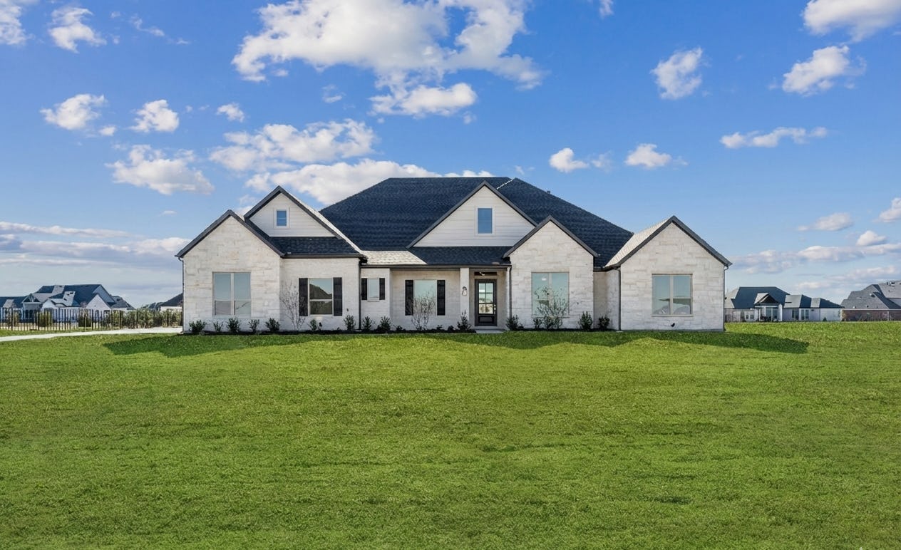 Front of Franklin Floorplan Images hosted for Discovery Lakes in Rockwall, TX by Kindred Homes