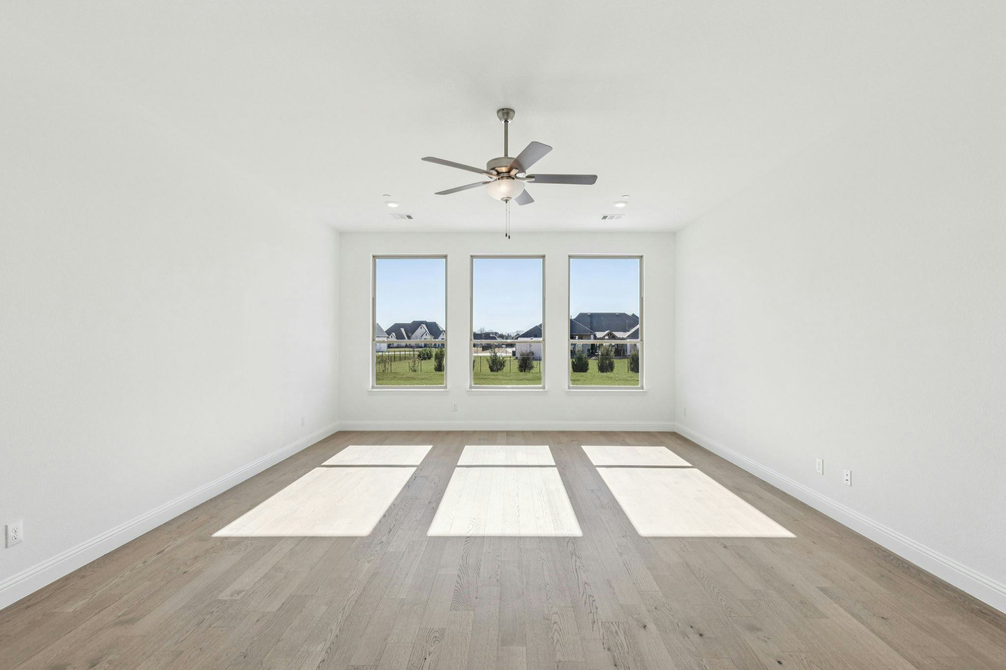 Primary suite in the Franklin floor plan by Kindred Homes