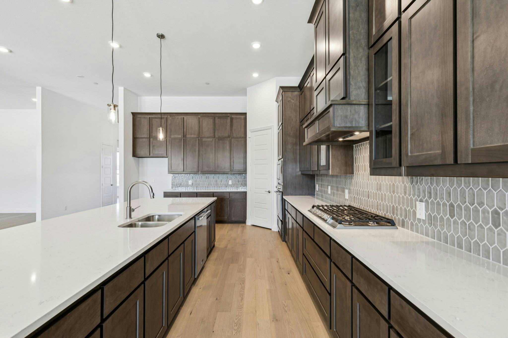 Kitchen in the Franklin floor plan by Kindred Homes