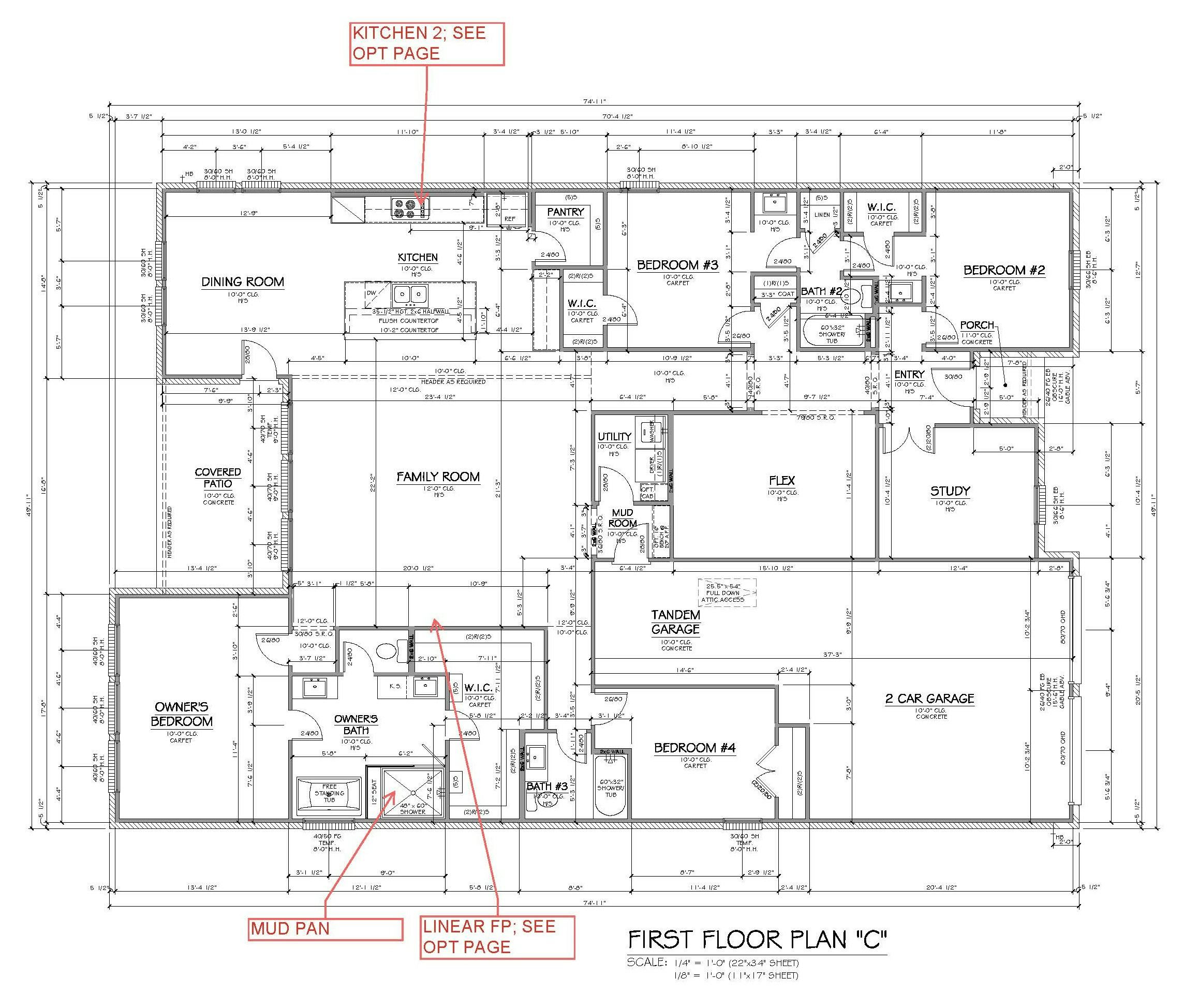 The Houston floor plan by Kindred Homes