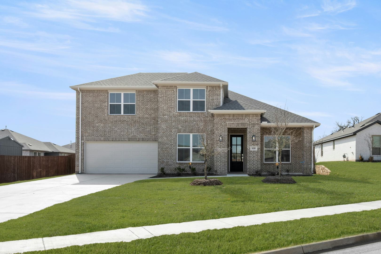 Exterior of the Cherry floor plan at Stone Eagle by Kindred Homes