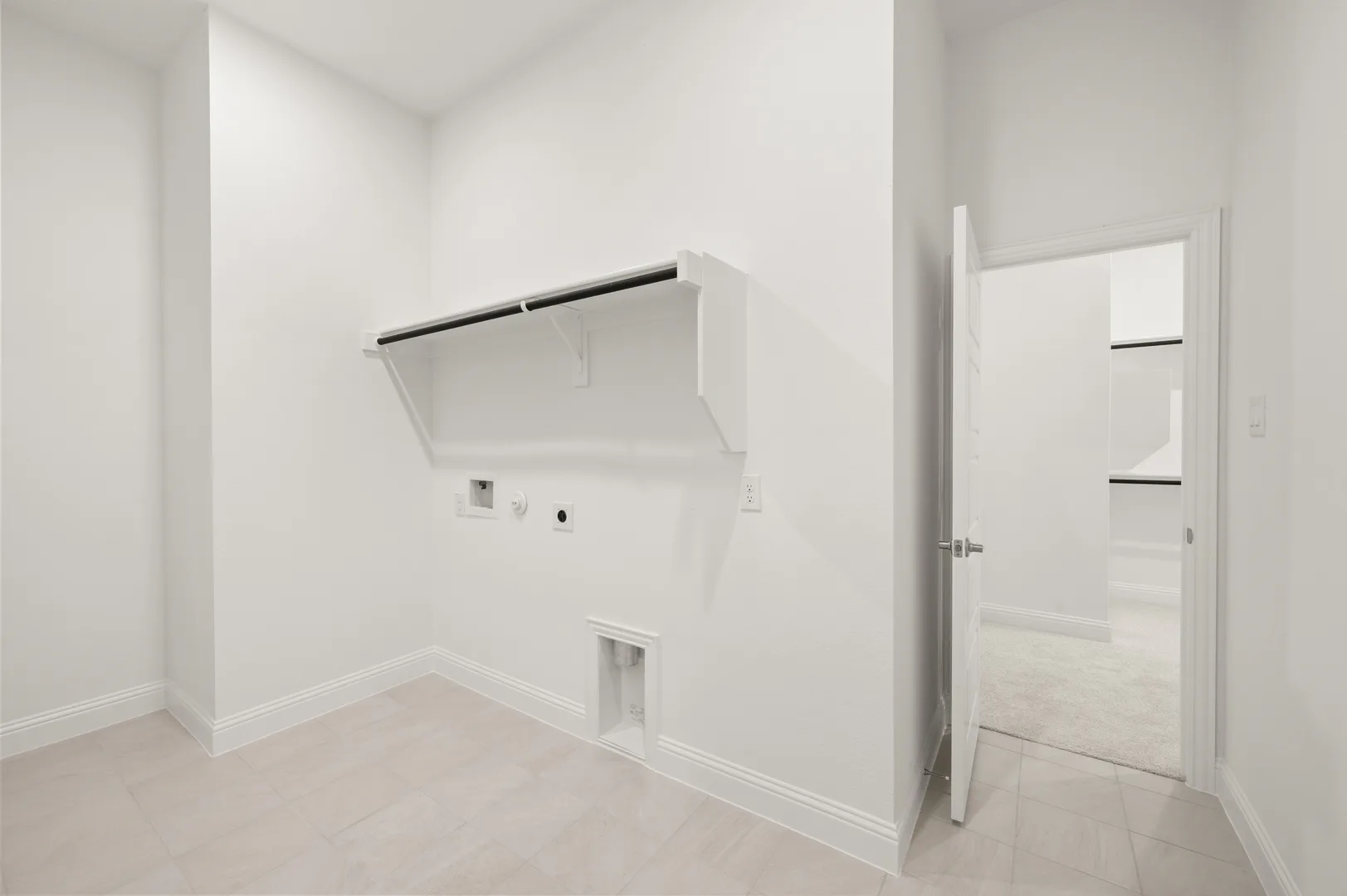 Utility room of the Zavala floor plan at Westside Preserve