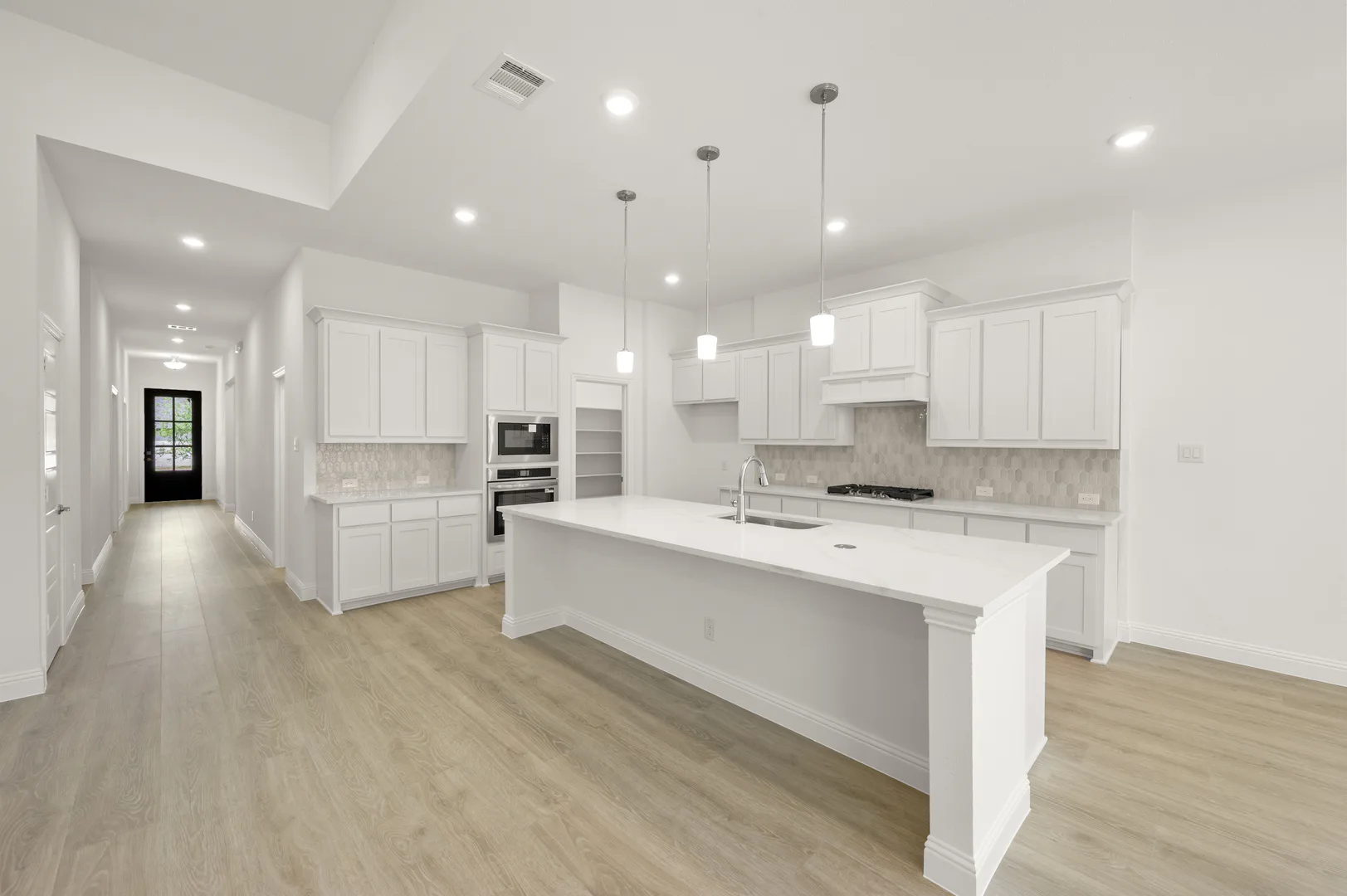 Kitchen in available home at Westside Preserve by Kindred Homes in Midlothian