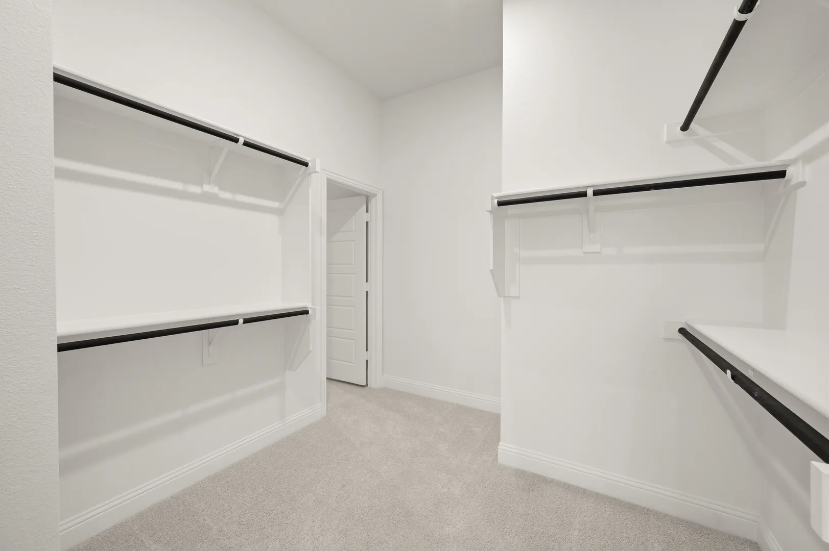 Walk-in closet in available home at Westside Preserve by Kindred Homes in Midlothian