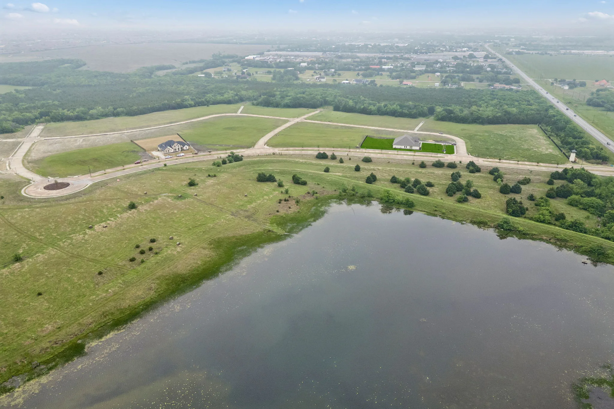 Aerial photo of Discovery Lakes by Kindred Homes in Rockwall
