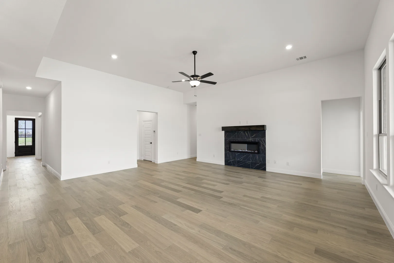 Living room in available home at Park Trails by Kindred Homes in Forney