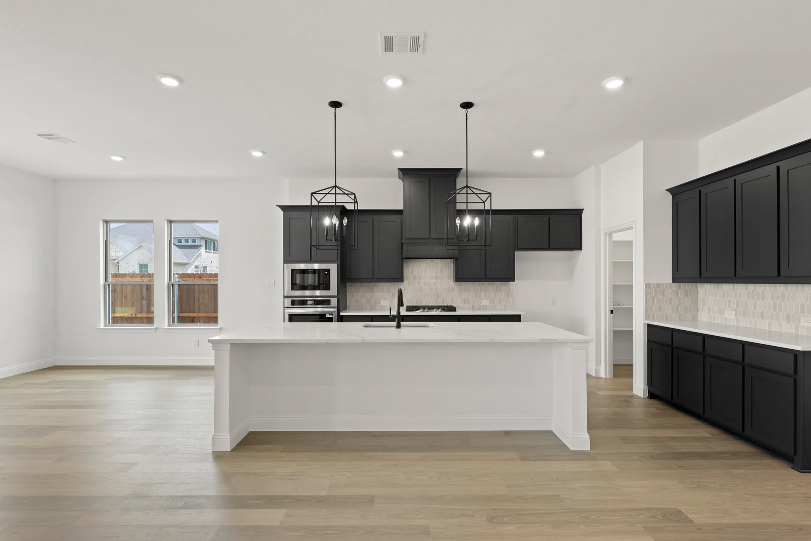 Kitchen in available home at Park Trails by Kindred Homes in Forney