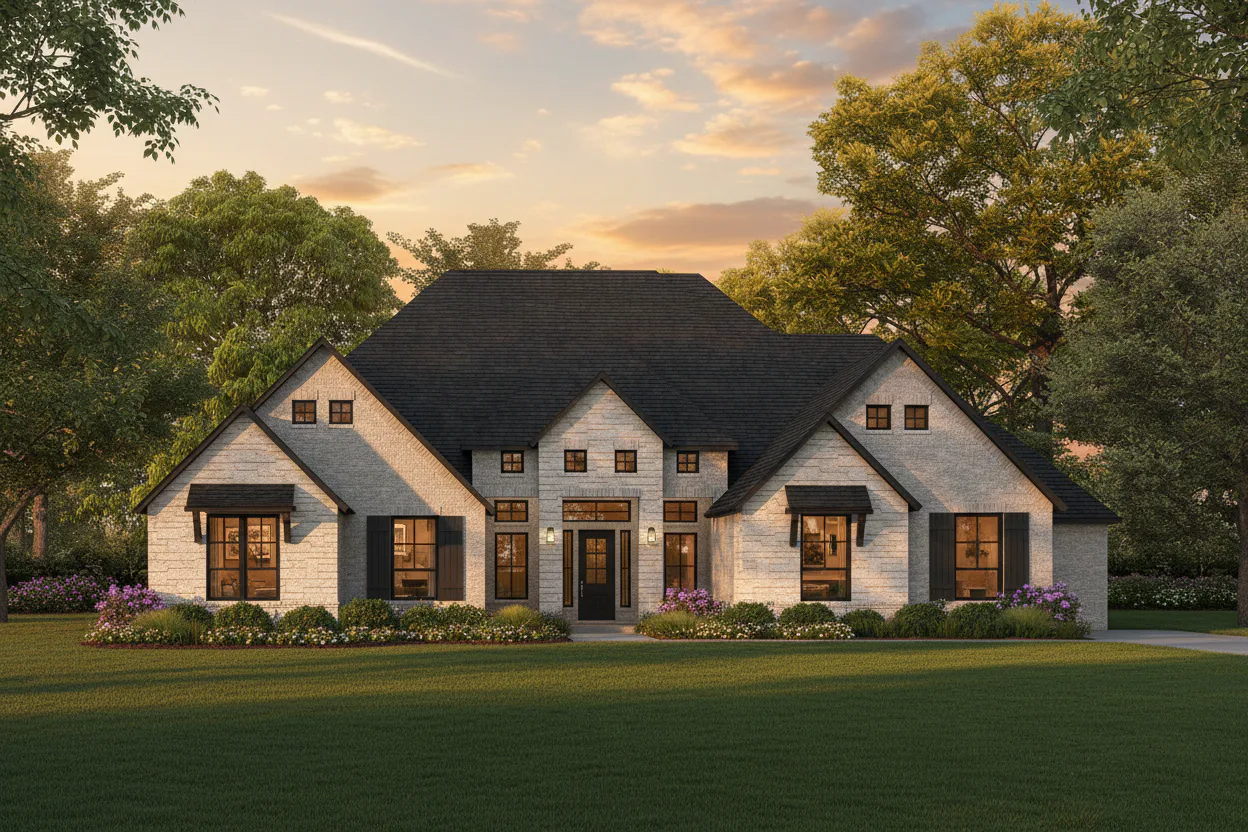 Elevation A of Sperry Legacy Series Plan by Kindred Homes