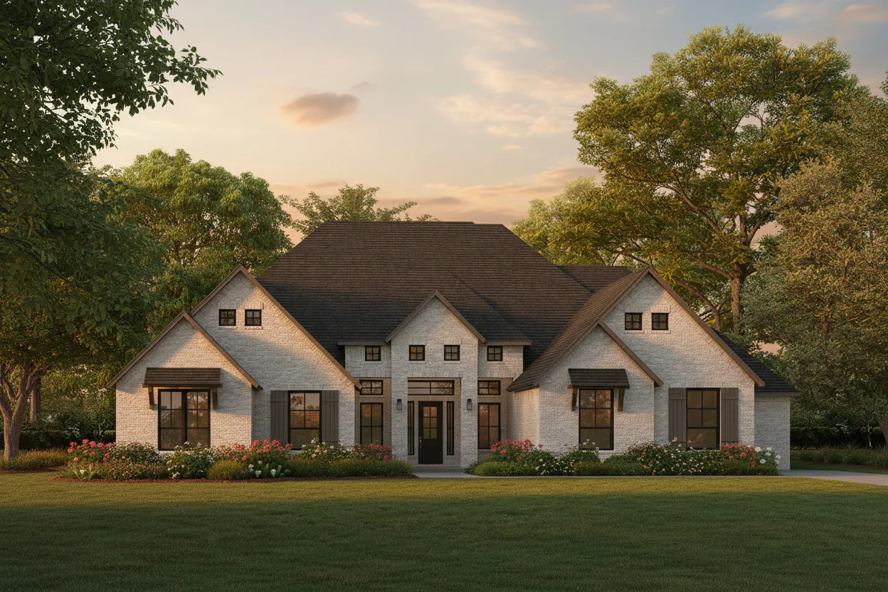 Elevation A of Sperry Legacy Series Plan by Kindred Homes