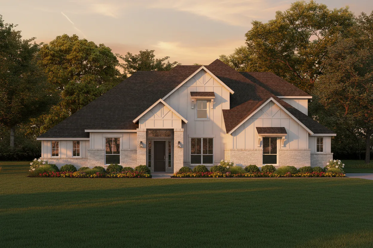Elevation C of Dickson Plan by Kindred Homes