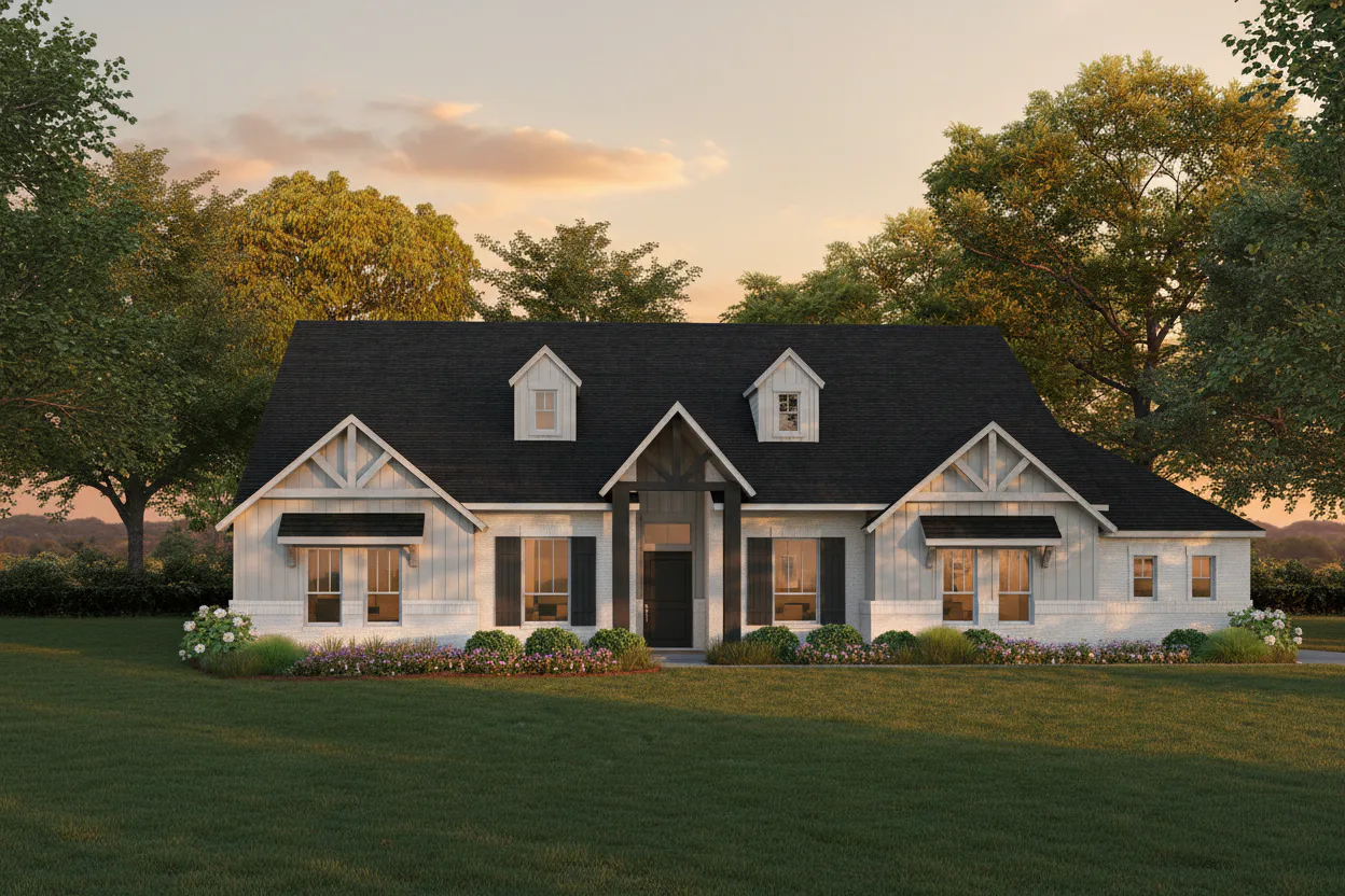 Elevation C of Franklin Plan by Kindred Homes