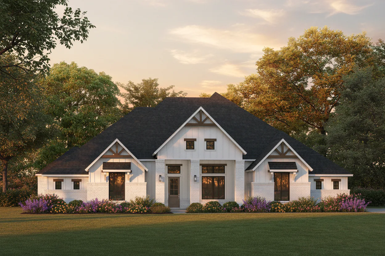 Elevation C of Brooks Plan by Kindred Homes