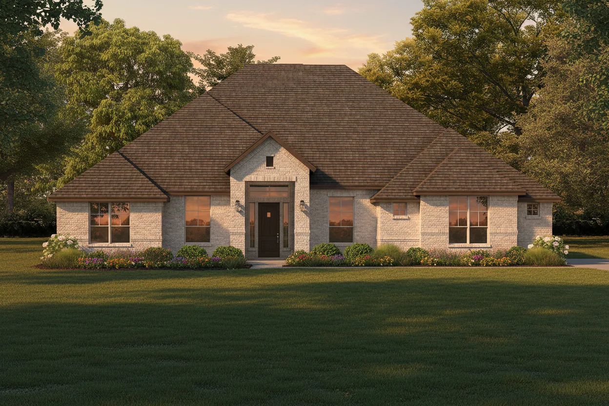 Elevation A of Brady Plan by Kindred Homes