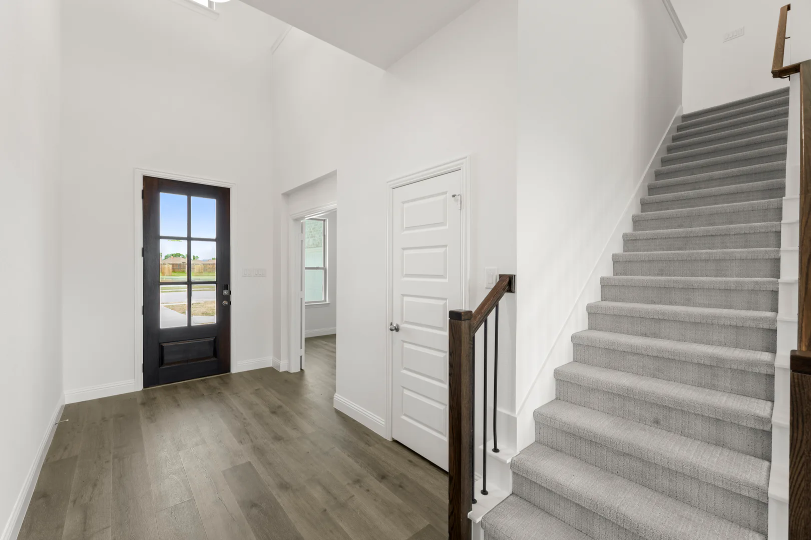 Entry of a new home available at Park Trails by Kindred Homes in Forney