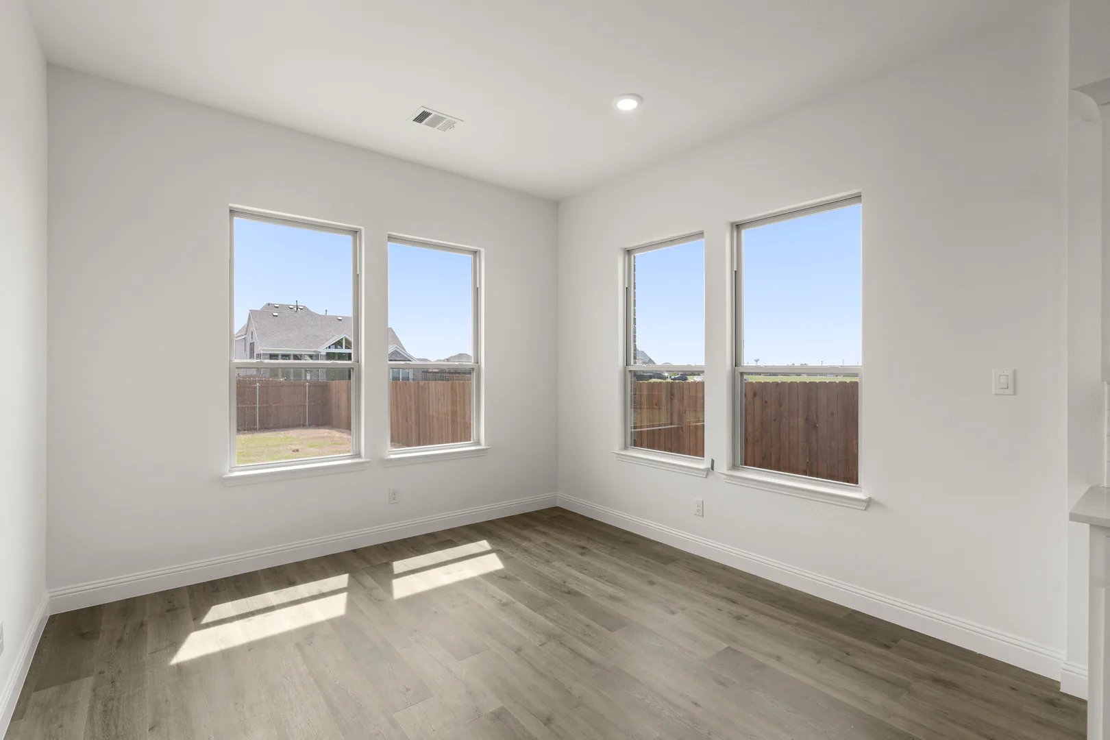 Dining nook in a new home available at Park Trails by Kindred Homes in Forney