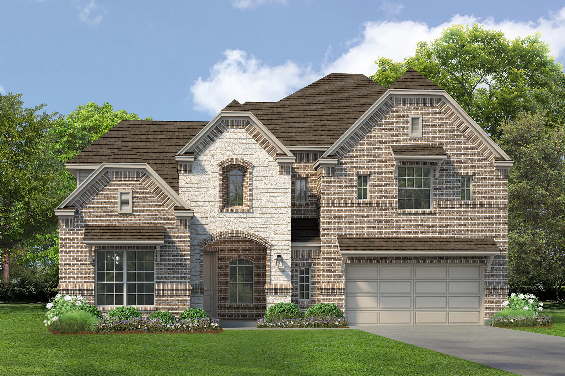 Exterior rendering of available home at Westside Preserve by Kindred Homes in Midlothian