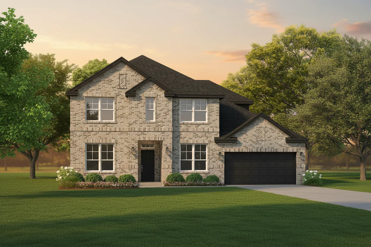 Exterior rendering of available home at Westside Preserve by Kindred Homes in Midlothian