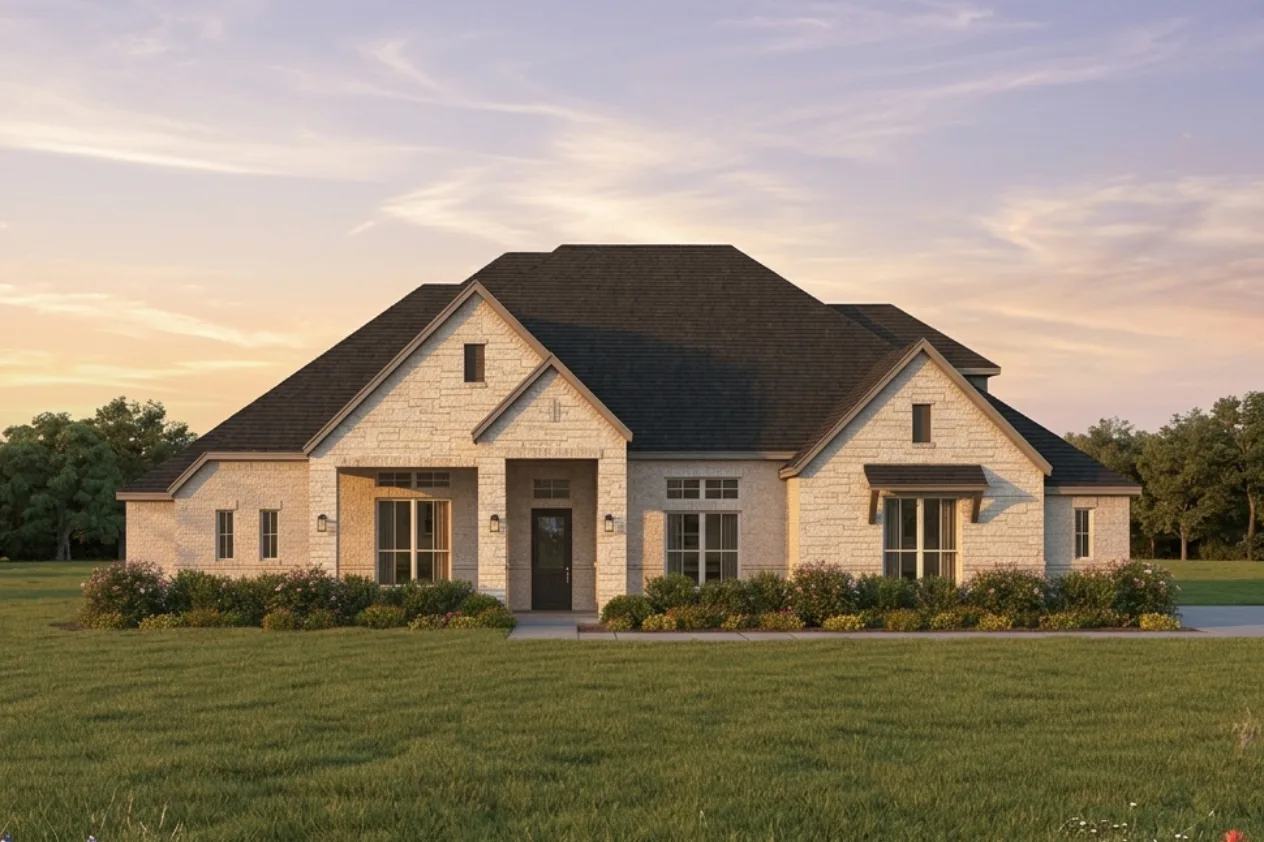 Exterior rendering of available two-story home at Stoney Creek by Kindred Homes in Sunnyvale