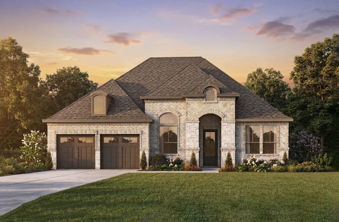 Exterior rendering of available 1-story home at Westside Preserve by Kindred Homes in Midlothian