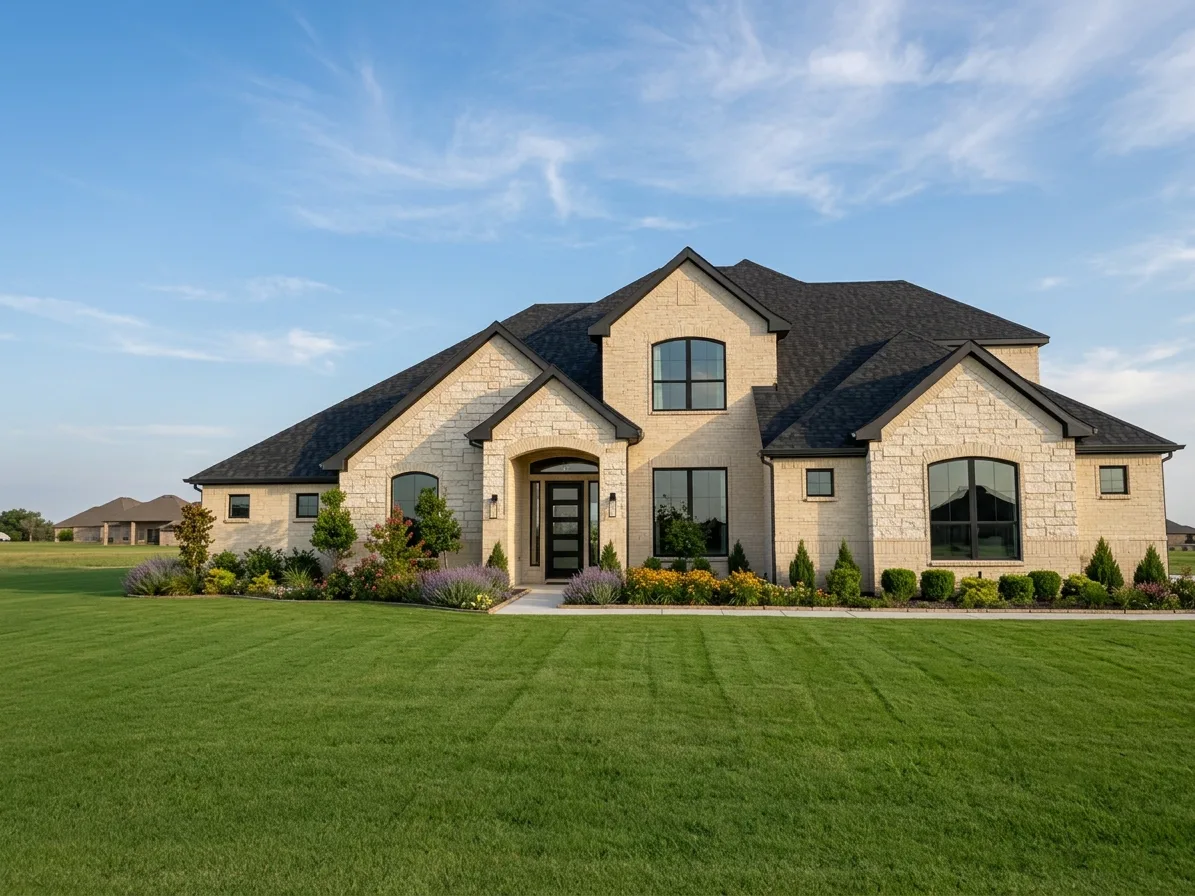 Front of Berkshire Estates home in Mesquite, TX by Kindred Homes