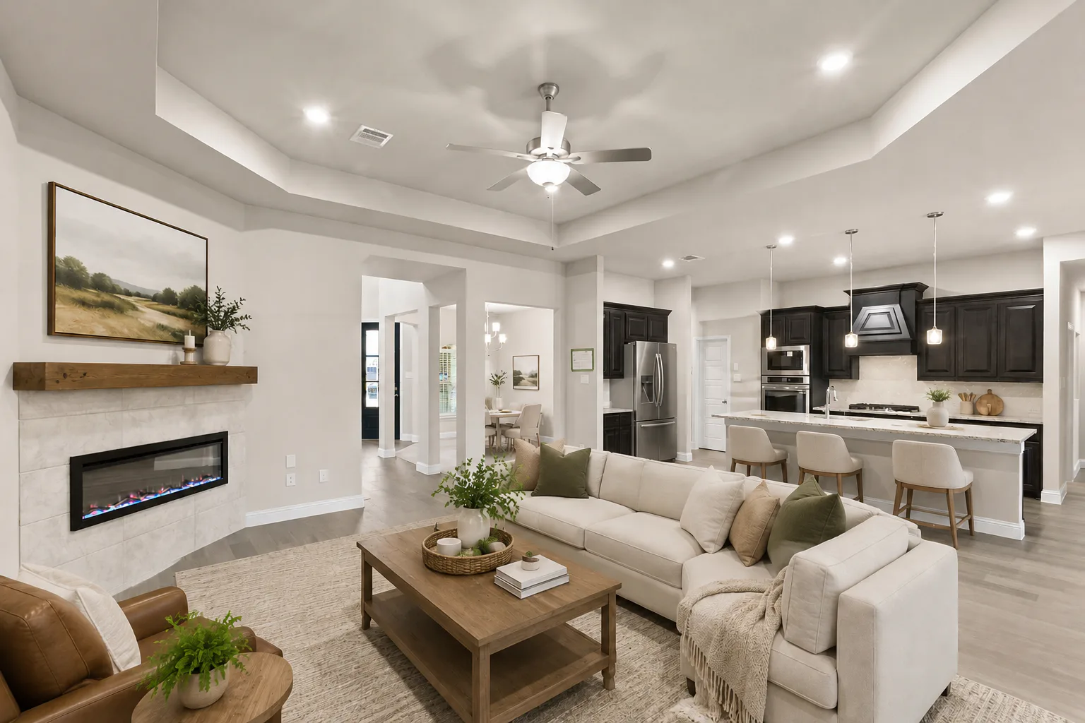 in a new traditional style home by Kindred Homes