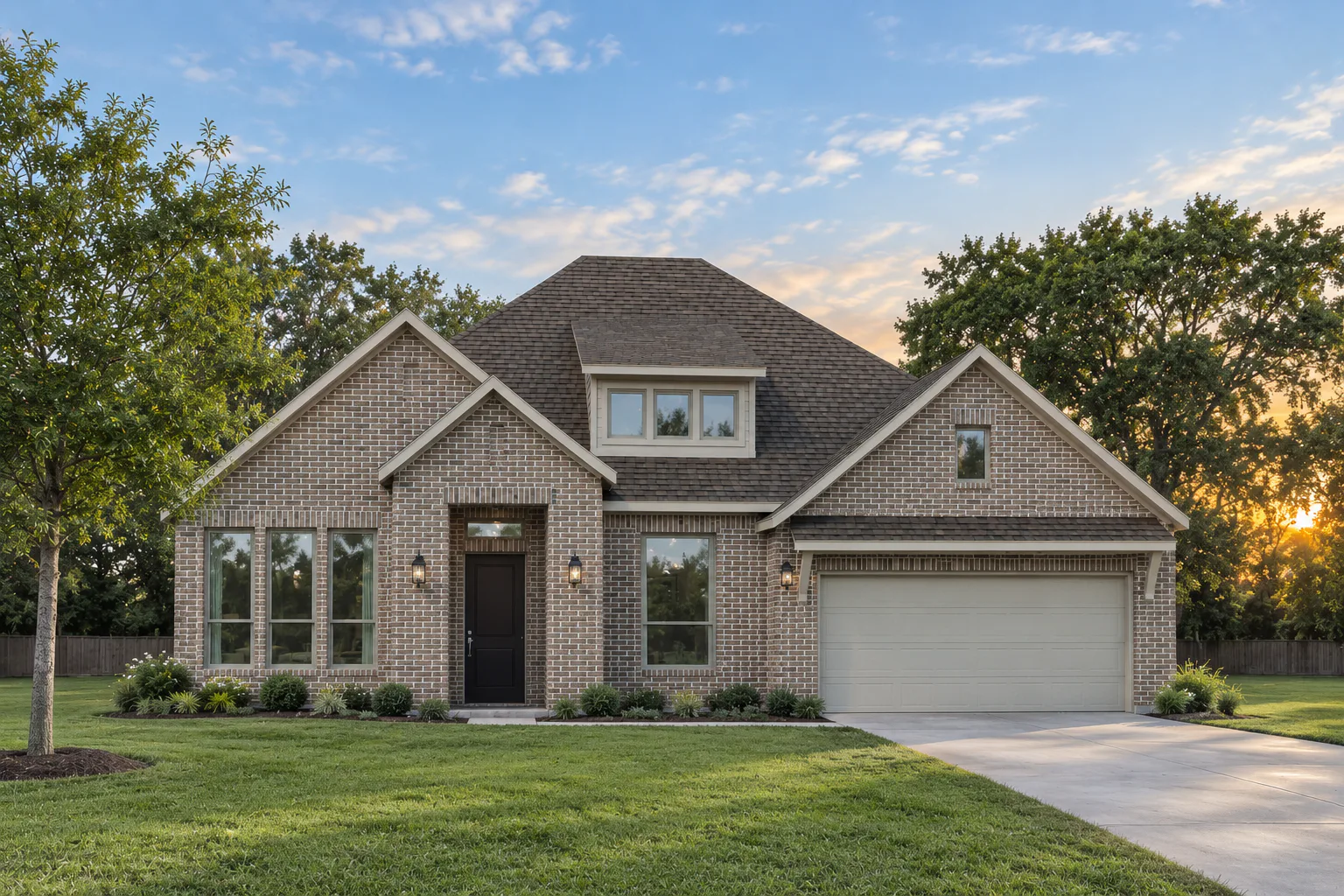 Exterior rendering of a new traditional style home by Kindred Homes