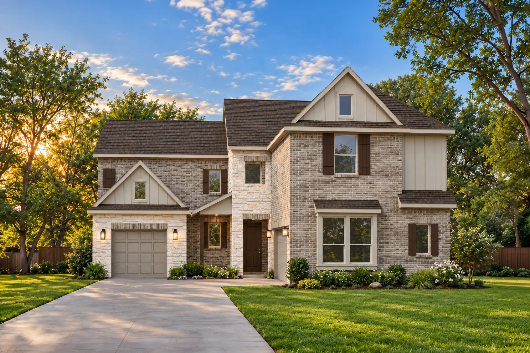 Elevation B of Bowie Floor Plan by Kindred Homes