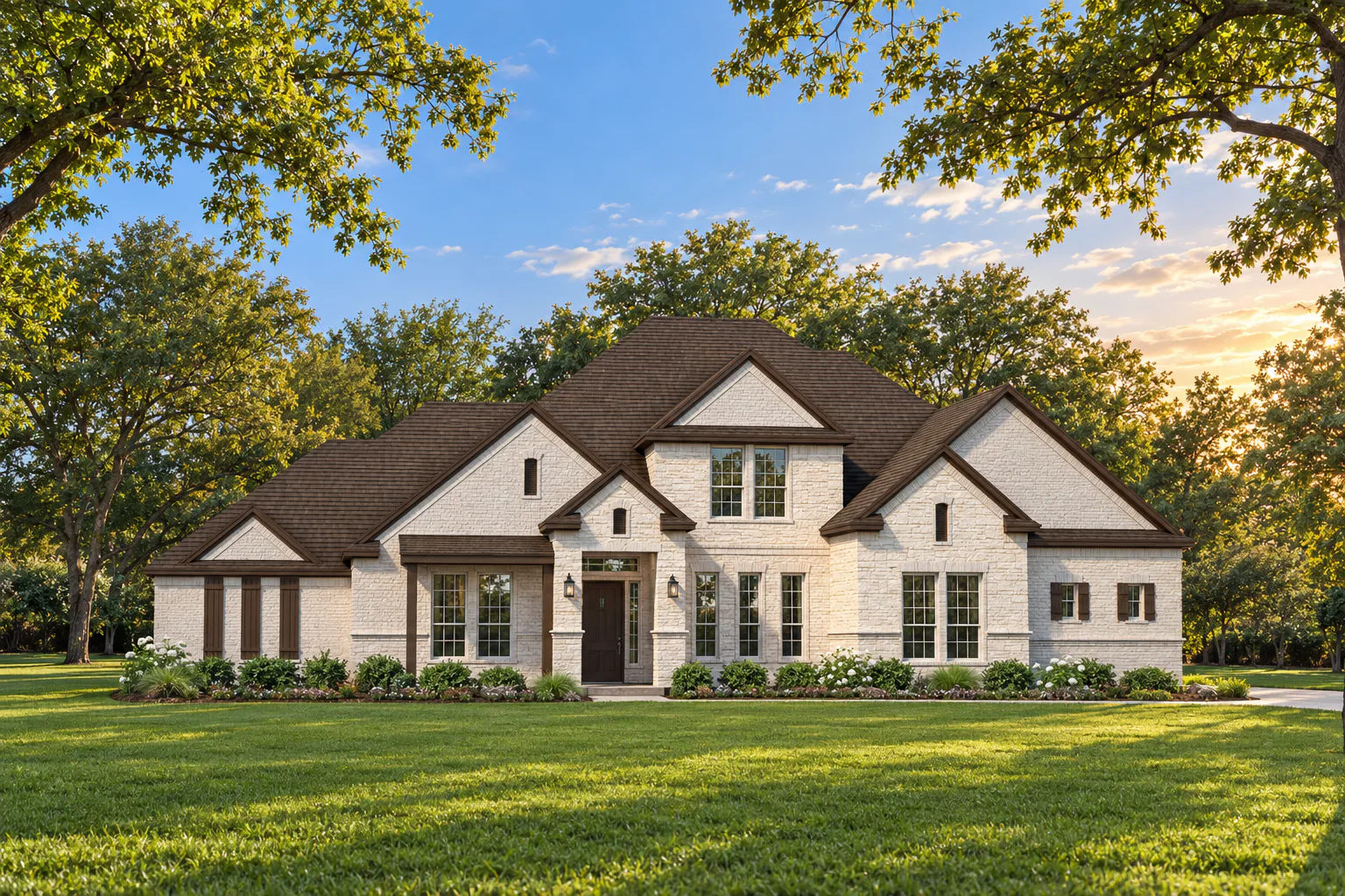 Elevation B of Reid Plan by Kindred Homes