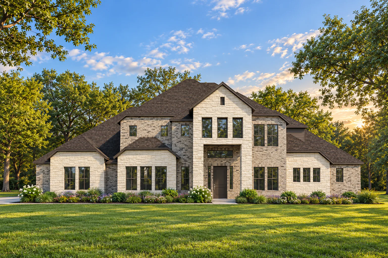 Elevation B of Hancock Plan by Kindred Homes